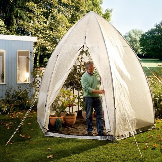 Tente de protection hivernale pour plantes exotiques - Type L - H: 200 cm - &Oslash; 240 cm