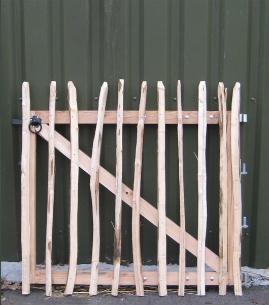 Rails de clôture en châtaignier - 120 cm x 100 cm [palette]